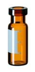 Afficher les détails pour 1.5 ml Amber Crimp Neck Vial with Label Image de 1.5 ml Amber Crimp Neck Vial with Label