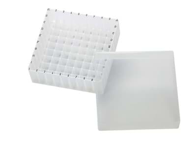 Picture of PP storage box for 1.5 ml vials,  81 cavities with alphanumeric coding