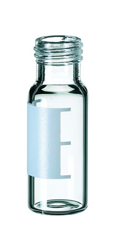 Afbeelding van 1.5 ml clear short thread vial with label