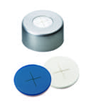 Picture of Aluminum Cap clear lacquered, 5.5 mm centre hole, Septum Silicone/PTFE cross-slit