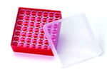 Picture of PP storage box for 4ml vials,  49 cavities with alphanumeric coding
