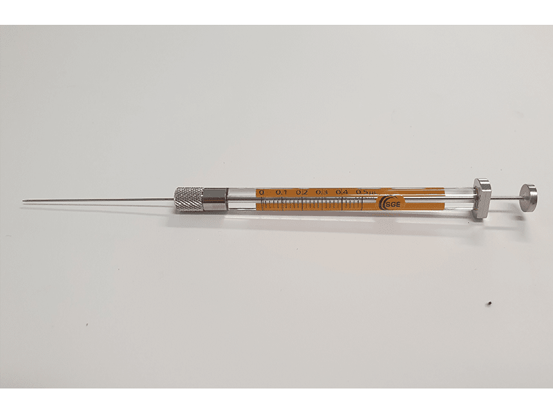 Afbeelding van Syringe; 0.5 µl; removable needle; 23G; 42 mm needle length; cone tip