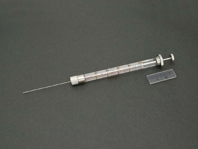 Image de Syringe; 100 µl; 25G; removable needle; 50 mm needle length; beveled tip